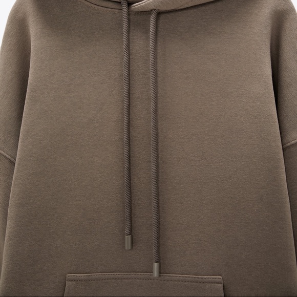 ZARA Oversized Hooded Sweatshirt - Picture 2 of 7